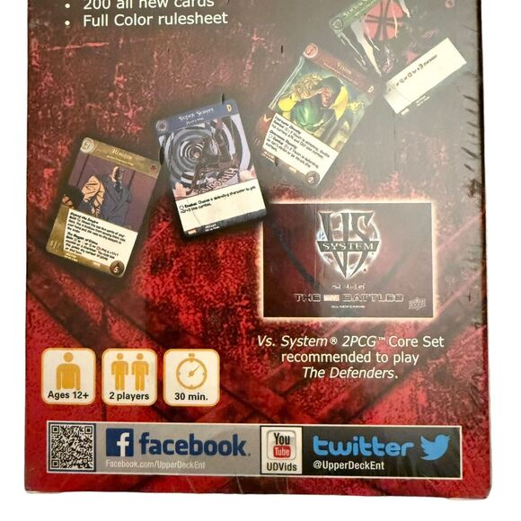 Upper Deck UD VS System 2PCG Marvel The Defenders Box New Sealed - Picture 8 of 8